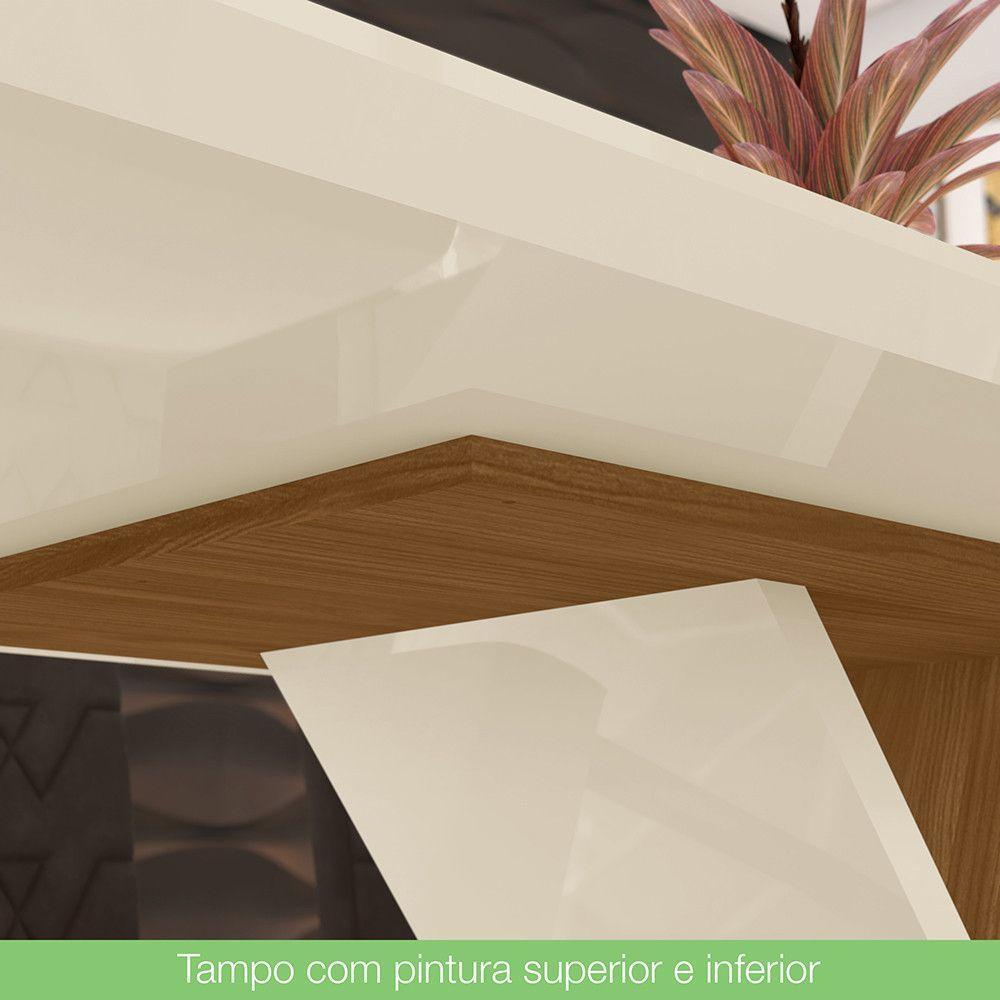 Mesa De Jantar Com 06 Cadeiras Mdf 160cm Off White E Linho - 5
