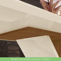 Mesa De Jantar Com 06 Cadeiras Mdf 160cm Off White E Linho - 5
