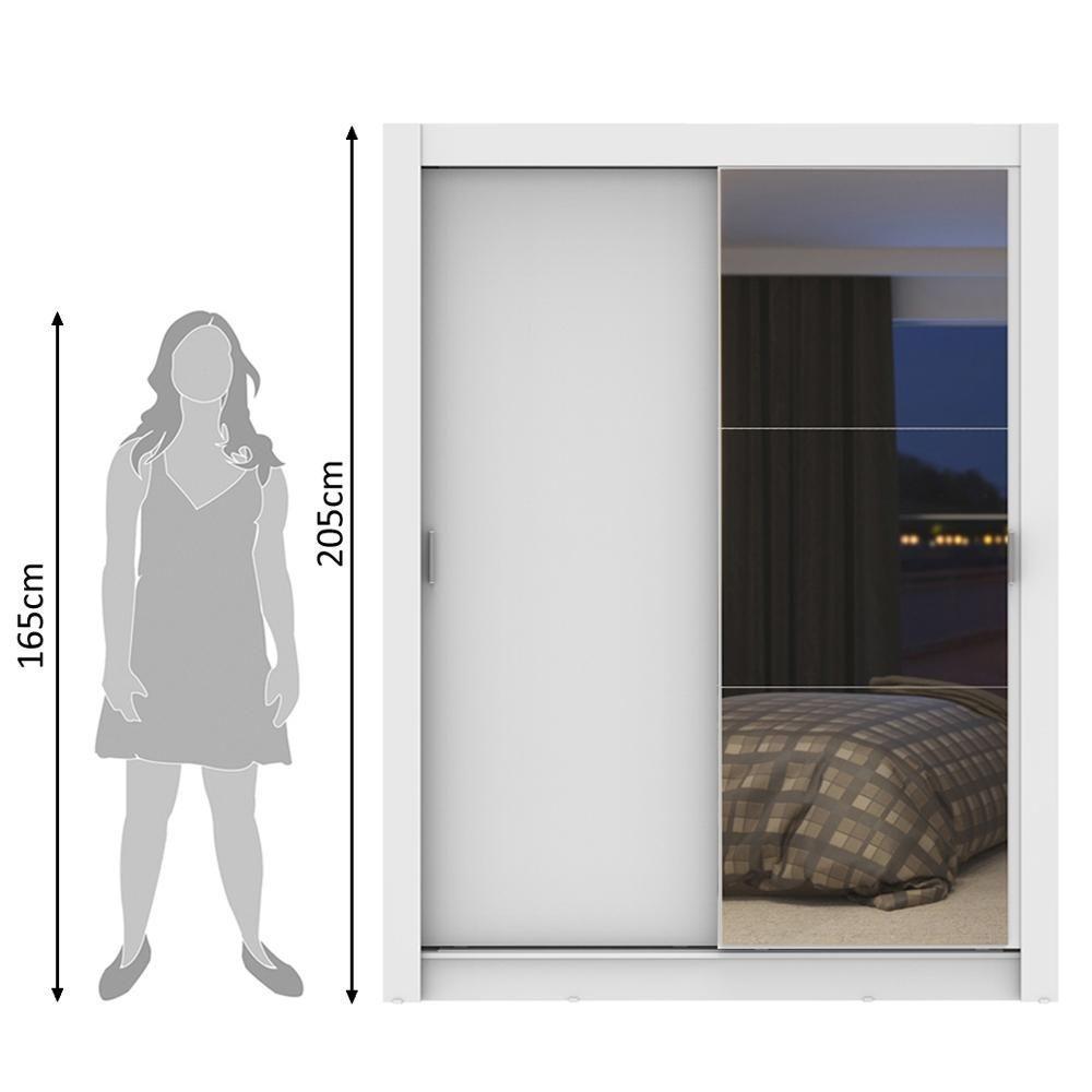 Guarda-roupa Solteiro Dallas Plus 2 Portas 4 Gavetas Madesa - 10