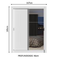 Guarda-roupa Solteiro Dallas Plus 2 Portas 4 Gavetas Madesa - 13