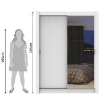 Guarda-roupa Solteiro Dallas Plus 2 Portas 4 Gavetas Madesa - 19