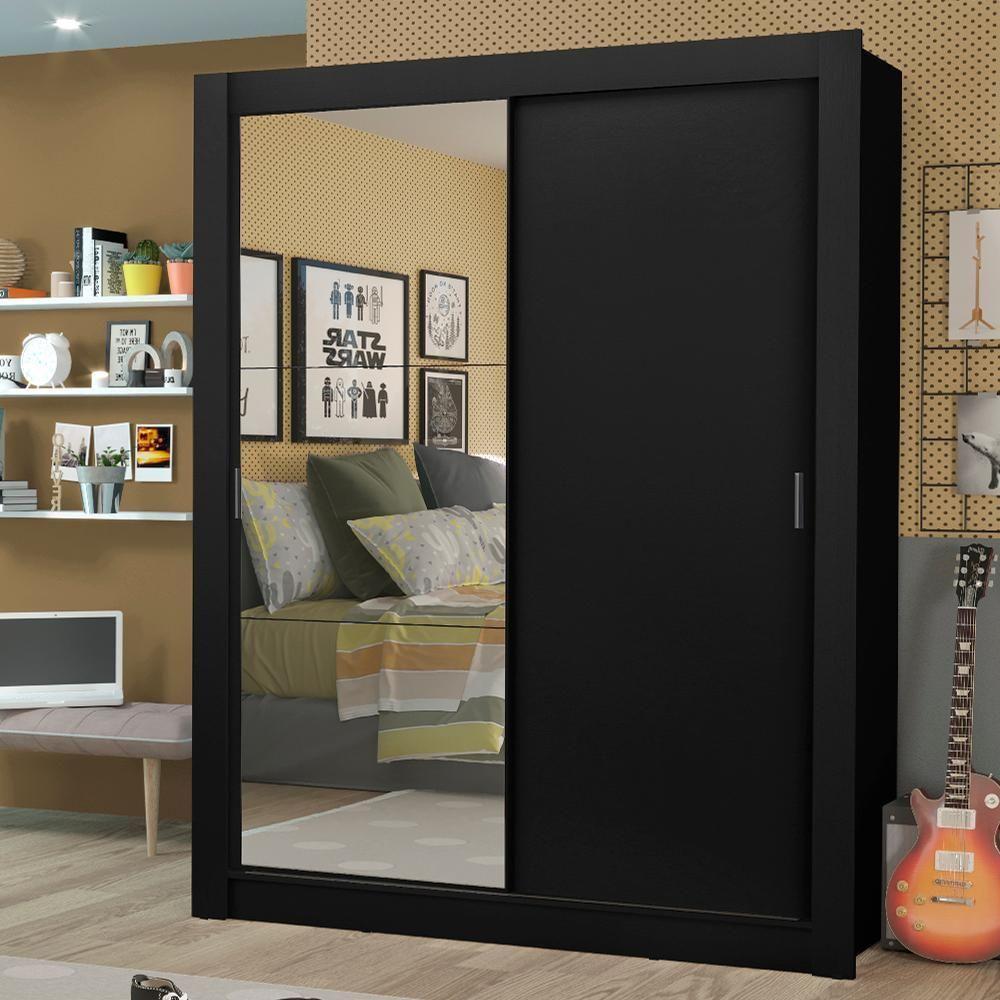 Guarda-roupa Solteiro Dallas Plus 2 Portas de Correr Madesa - 1