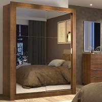 Guarda-roupa Solteiro Denver 2 Portas Correr Espelho Madesa - 2