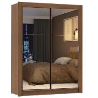 Guarda-roupa Solteiro Denver 2 Portas Correr Espelho Madesa