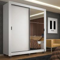 Guarda-roupa Solteiro Madesa Denver 2 Portas Correr Espelho - 1