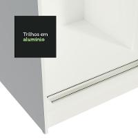 Guarda-roupa Solteiro Madesa Tokio 2 Portas De Correr Com Espelho 2 Gavetas Branco - 7