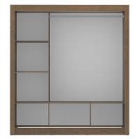 Guarda-Roupa Mônaco 3 Portas de Correr Espelho Rustic Madesa - 5