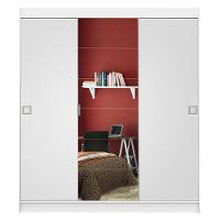 Guarda-Roupa Veneza 3 Portas Correr 1 Espelho Branco Madesa