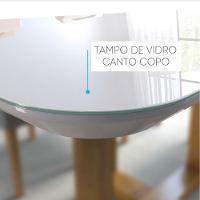 Mesa De Jantar 6 Lugares Lisy Com Tampo De Vidro 160cm - 13