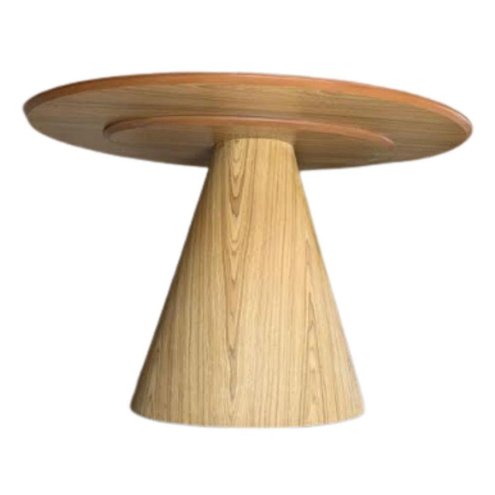 Mesa de Jantar Cone Oval 120x80cm Tampo Madeira Freijó - 3