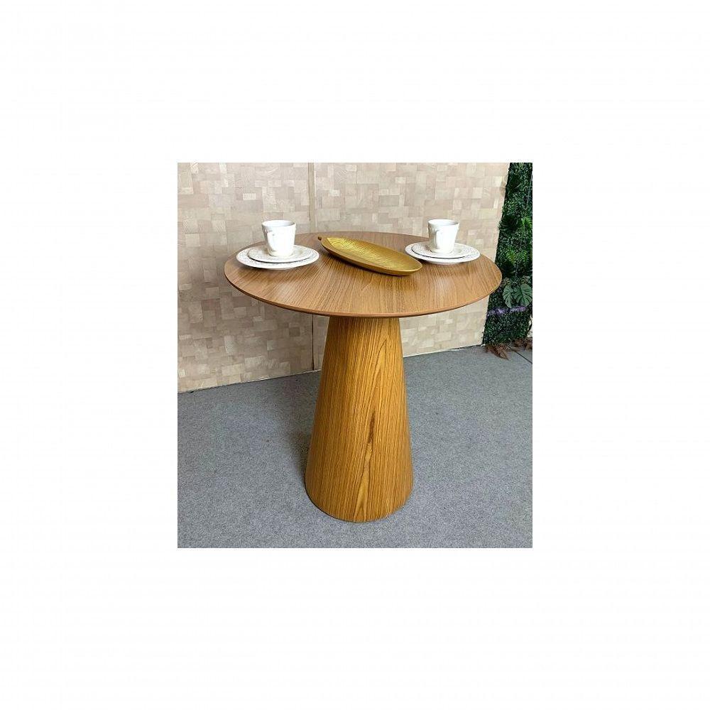 Mesa De Jantar Cone 70cm Base Madeira Freijó Tampo Freijó Marrom - 5