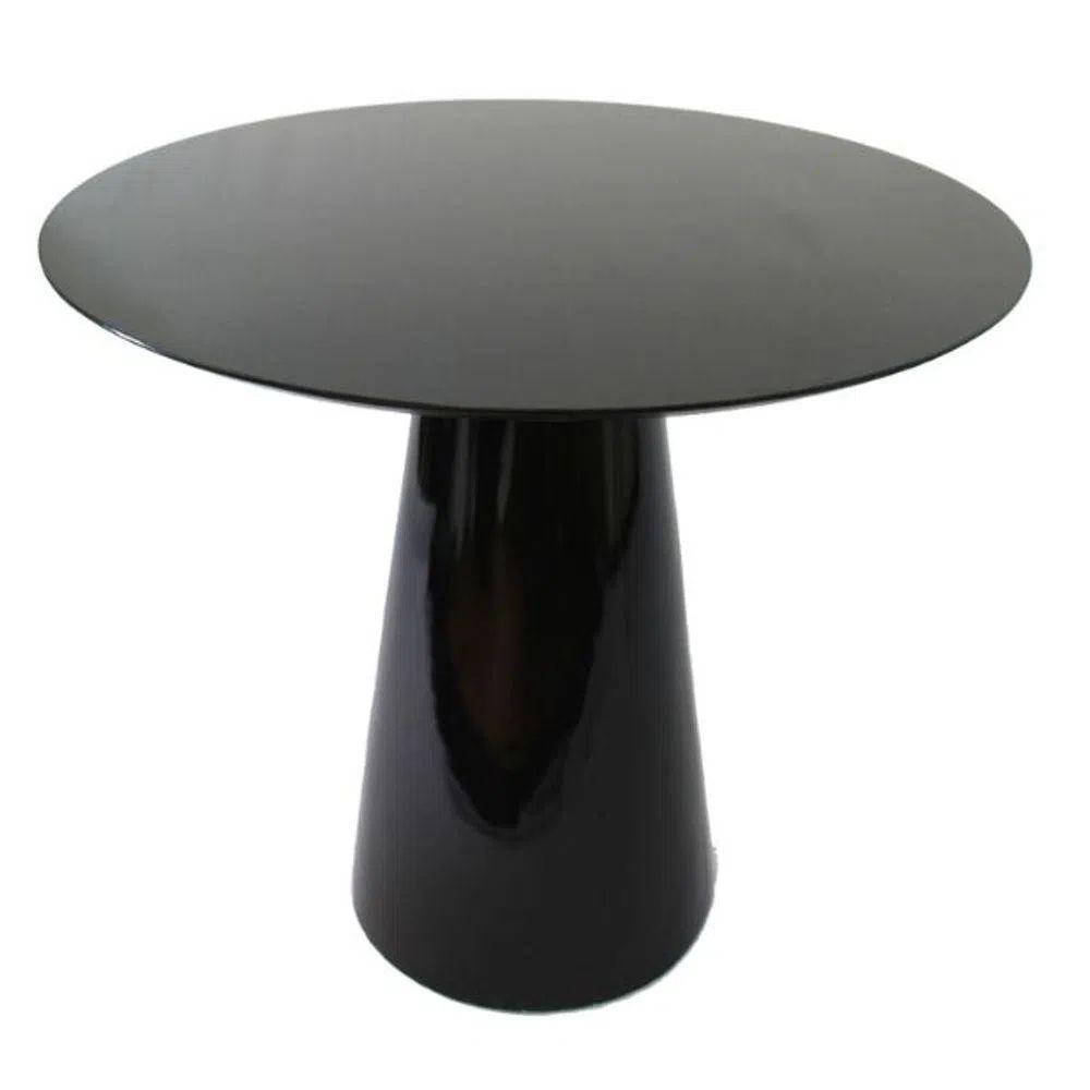 Mesa De Jantar Cone 120 Cm Laqueada Preto - 1