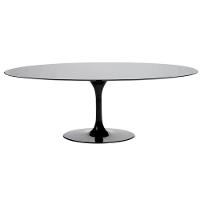 Mesa de Jantar Saarinen Oval 160x90 cm Laqueada Preto