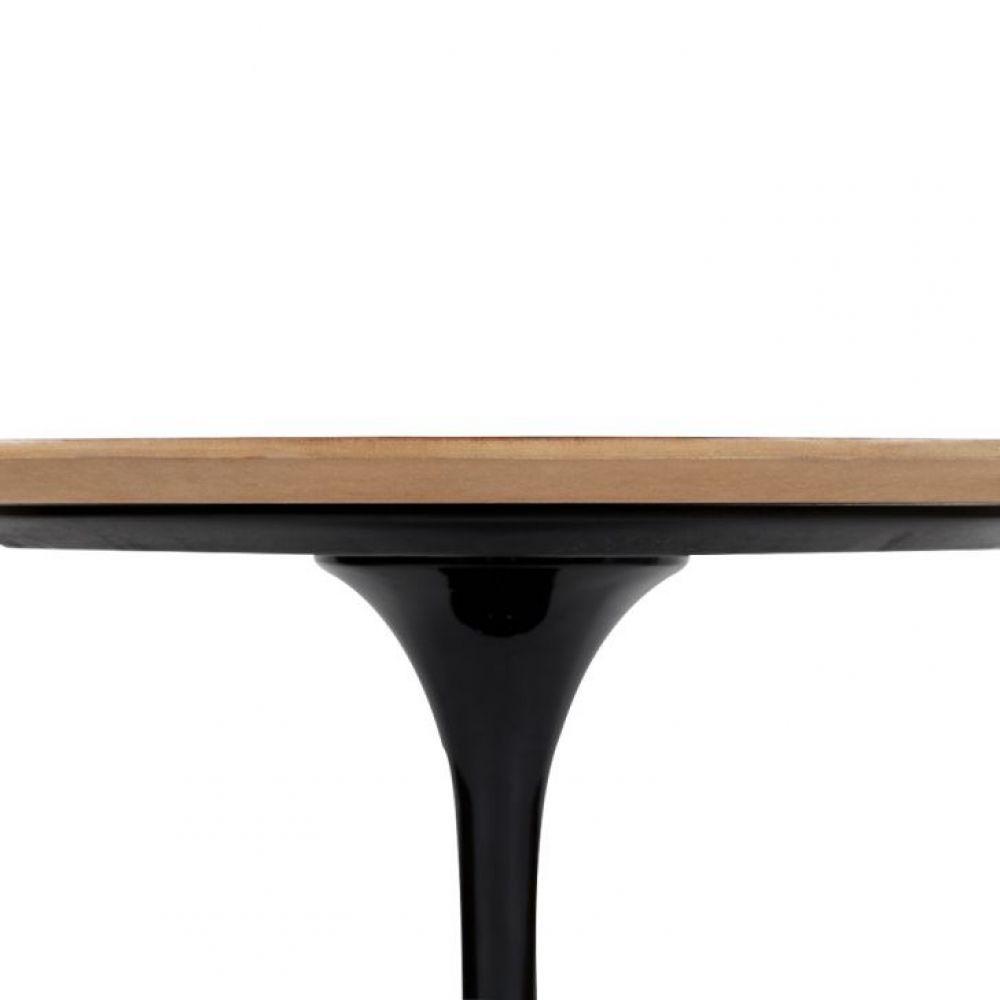 Mesa De Jantar Tulipa Saarinen Redonda 90 Cm Freijó Preto - 3