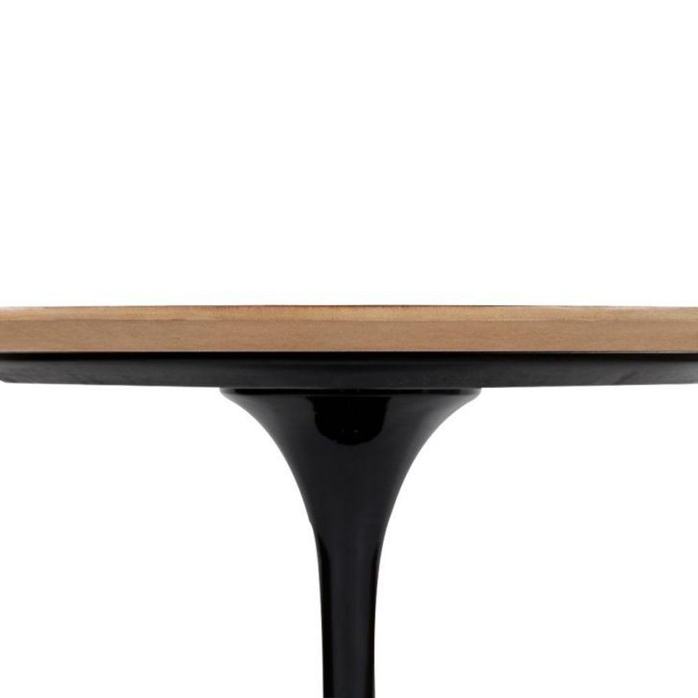 Mesa De Jantar Tulipa Saarinen Redonda 80cm - Freijó Preto - 2