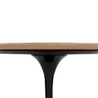Mesa De Jantar Tulipa Saarinen Redonda 80cm - Freijó Preto