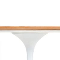 Mesa De Jantar Tulipa Saarinen Redonda 90 Cm Freijó Branco - 7