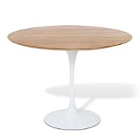 Mesa De Jantar Tulipa Saarinen Redonda 120cm - Freijó Branco - 1