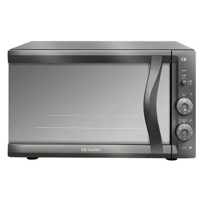 Forno Elétrico De Bancada Mueller Espelhado 50 Litros E Vidro Duplo MFB50F Cinza 220V