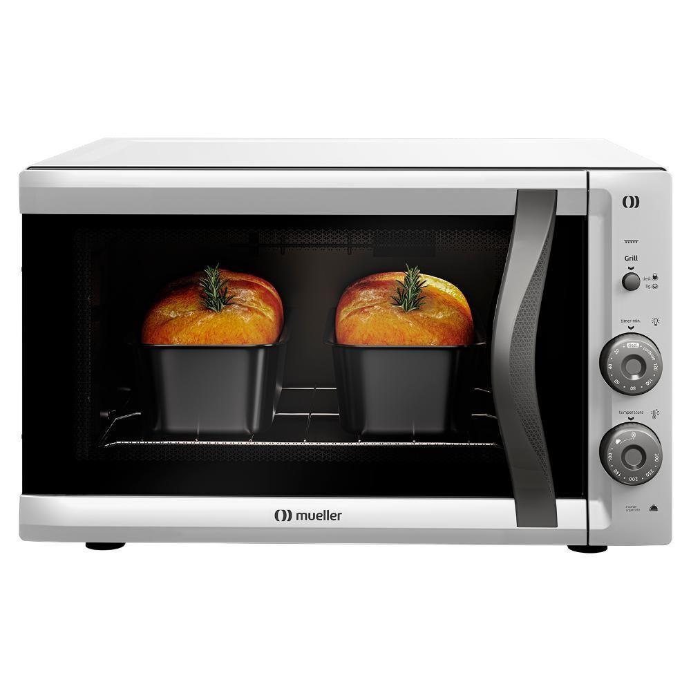 Forno Elétrico De Bancada Mueller 50 Litros E Vidro Duplo MFB50F Branco 110V - 3