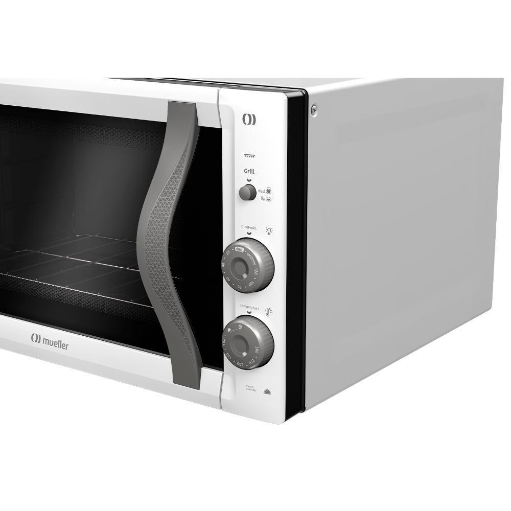 Forno Elétrico De Bancada Mueller 50 Litros E Vidro Duplo MFB50F Branco 110V - 6