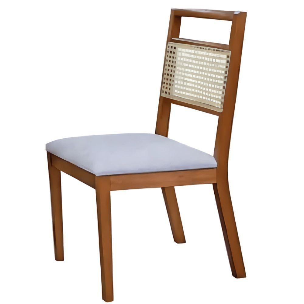 Conjunto Sala De Jantar Luna Off White 2 M Com 6 Cadeiras Em Madeira - 6