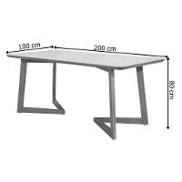 Conjunto Sala De Jantar Luna Off White 2 M Com 6 Cadeiras Em Madeira - 3