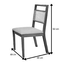 Conjunto Sala De Jantar Luna Off White 2 M Com 6 Cadeiras Em Madeira - 5