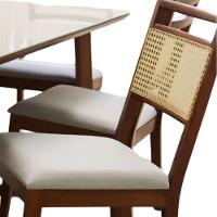 Conjunto Sala De Jantar Luna Off White 2 M Com 6 Cadeiras Em Madeira - 8