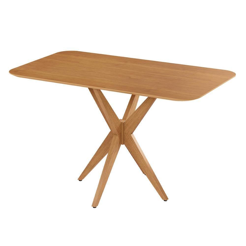 Mesa De Jantar Simpatia Retangular Jcm Movelaria Cinamomo 1,20m - 1