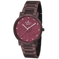 Relógio Champion Feminino Flor Marrom Cn25878v - 1