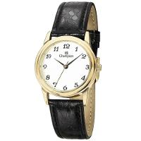 Relógio Champion Feminino Dourado Couro Preto Cn28008b - 1