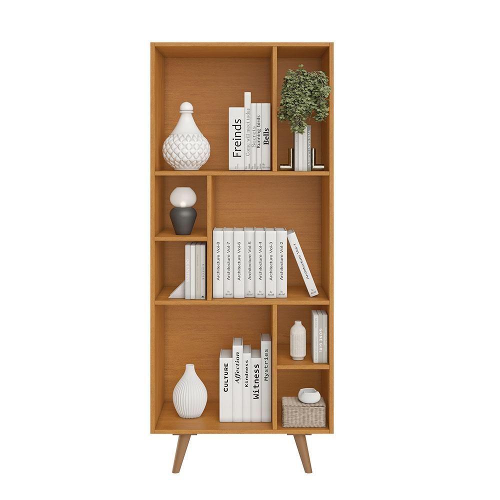 Estante Livreiro Office Aliança Com 3 Portas 5 Nichos Jcm Cinamomo Off White - 4