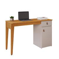 Mesa Escrivaninha Helô Com 1 Porta 1 Gaveta Jcm Cinamono Off White - 1