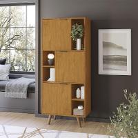 Estante Livreiro Office Aliança Com 3 Portas 5 Nichos Jcm Cinamomo - 2