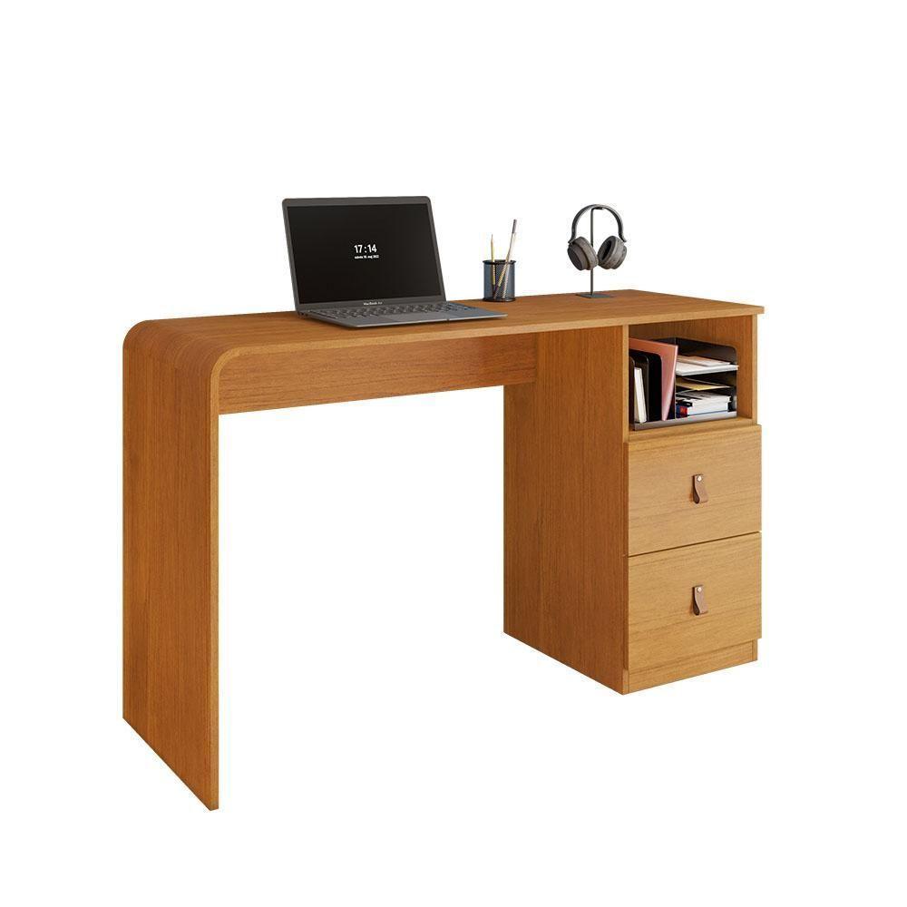 Mesa Escrivaninha Alice Com 2 Gavetas Jcm Cinamomo - 1