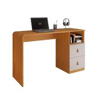 Mesa Escrivaninha Alice Com 2 Gavetas Jcm Cinamomo Off White - 1