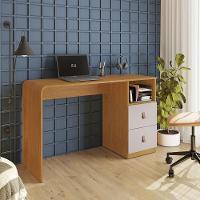 Mesa Escrivaninha Alice Com 2 Gavetas Jcm Cinamomo Off White - 2
