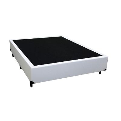 Cama Box Viúva Sintético King Design Branco 128x188x40
