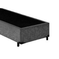 Cama Box Solteiro Suede King Design Cinza 88x188x40 - 1