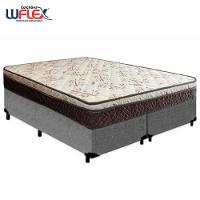 Cama Box Queen Bipartido Suede + Colchão Elegance Ortopédico Espuma D33 Extra Firme 158x198x63 Cinza - 6