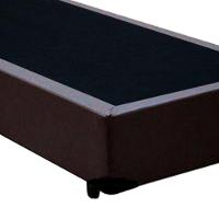 Cama Box Blindado Solteiro King Design Sintético Marrom 88x188x40 - 2