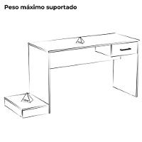 Mesa Escrivaninha Gamer 1 Gaveta 160 Cm Preto Azul Arly Preto Azul