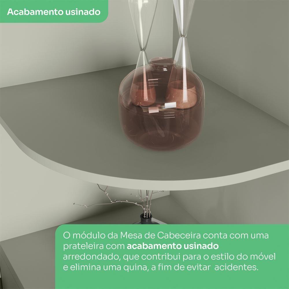 Mesa Cabeceira Modulado 1 Porta 241x40 Cm Seletto Areia Jequitiba Henn Areia Jequitiba - 8