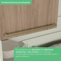 Mesa Cabeceira Modulado 1 Porta 241x40 Cm Seletto Areia Jequitiba Henn Areia Jequitiba - 7