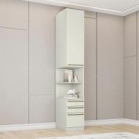 Mesa Cabeceira Modulado 1 Porta 241x40 Cm Seletto Areia Henn Areia - 5