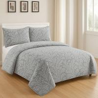 Kit Cobre Leito Colcha Queen Boutik Dupla Face - Estampa 46 - 100% Poliéster - 2