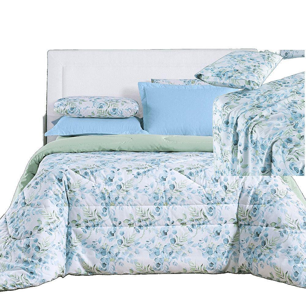 Kit Coordenado Edredom E Lençol Sensuale Super King Forest 5 Peças - 80% Algodão, 20% Poliéster - 1