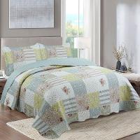 Kit Cobre Leito Colcha King Boutik Dupla Face - Maite - 100% Poliéster - 2