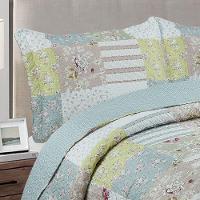 Kit Cobre Leito Colcha King Boutik Dupla Face - Maite - 100% Poliéster - 3